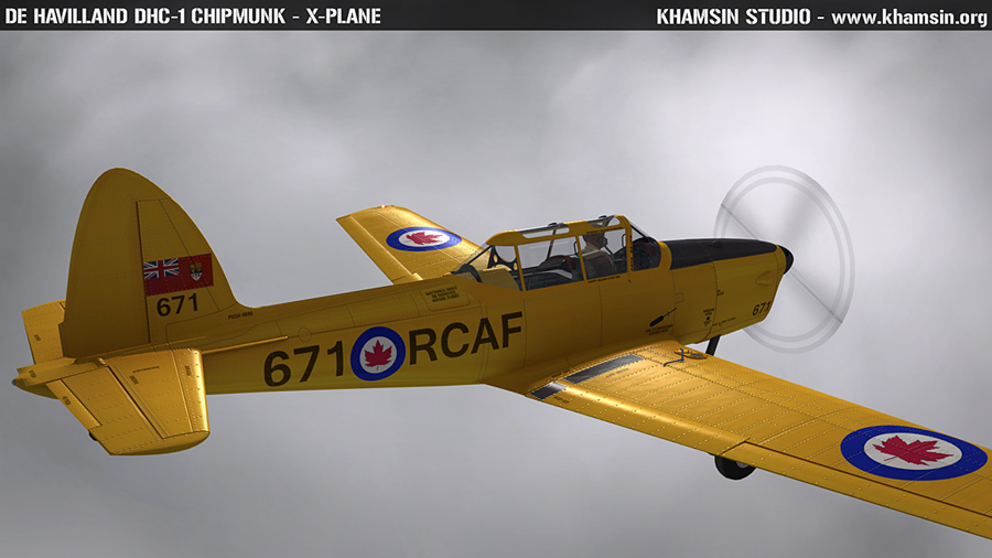 De Havilland DHC-1 Chipmunk for X-Plane 10 by Khamsin