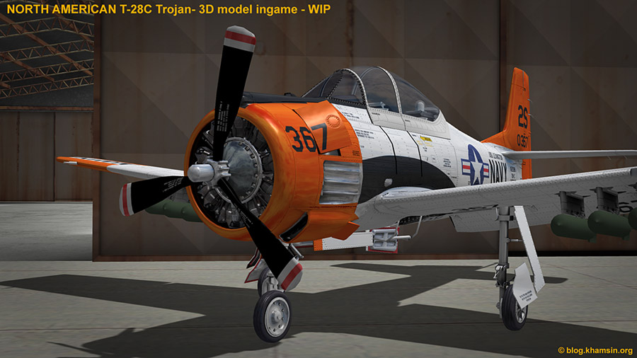 North American T-28C Trojan for X-Plane by Khamsin & Arno54