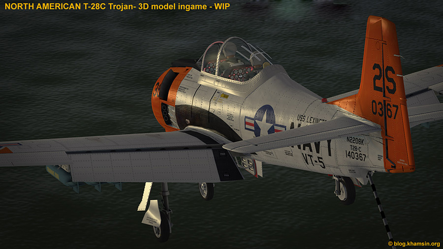 North American T-28C Trojan for X-Plane by Khamsin & Arno54