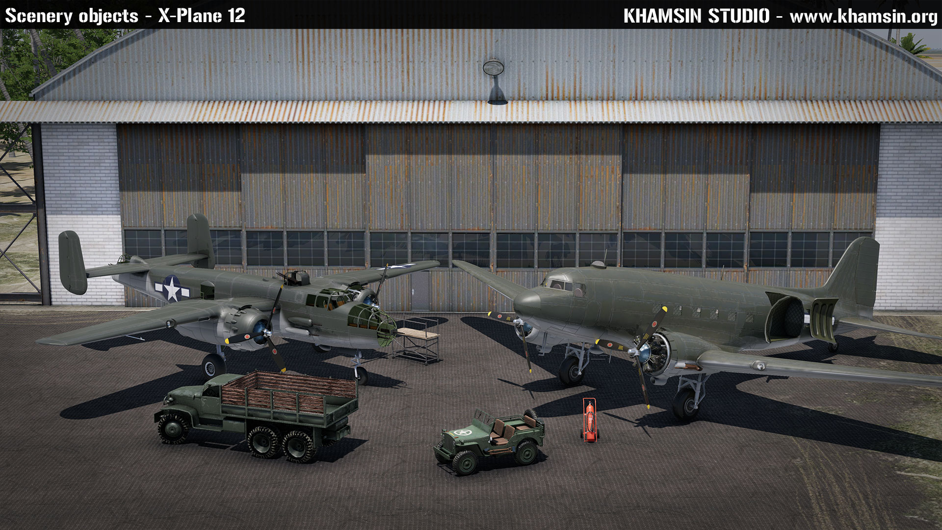 B-25 Michell, C-47 Dakota